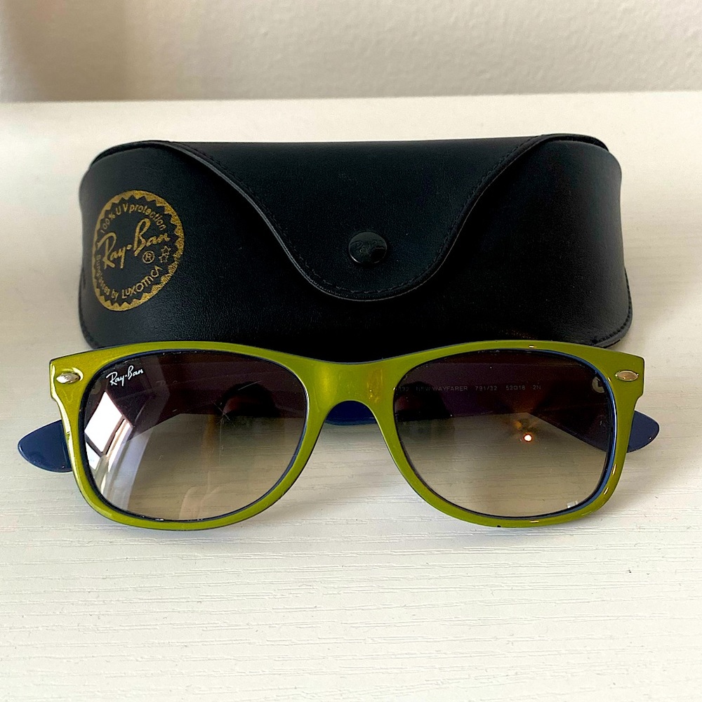Ray Ban New Wayfarer Sunglasses in green